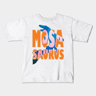 Mosasaurus Silhouette Kids T-Shirt
